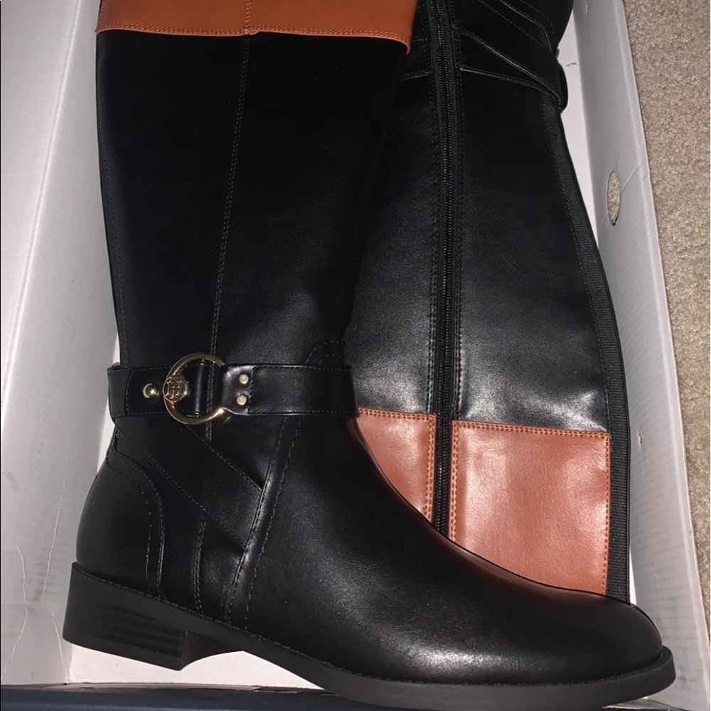 Black & Brown Riding Boots